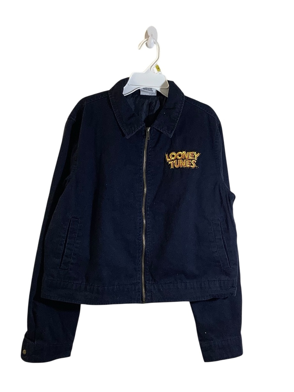 Looney Tunes Kids Navy ‘That’s All Folks’ Zip Front Jacket